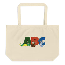 Animal's Alphabet Large Organic Tote Bag