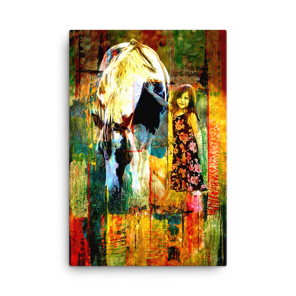 Meteor Stunted Horse Art Canvas