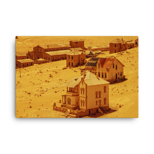 Ghost Desert Town Canvas Print