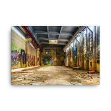 Graffiti Old Factory Canvas Print