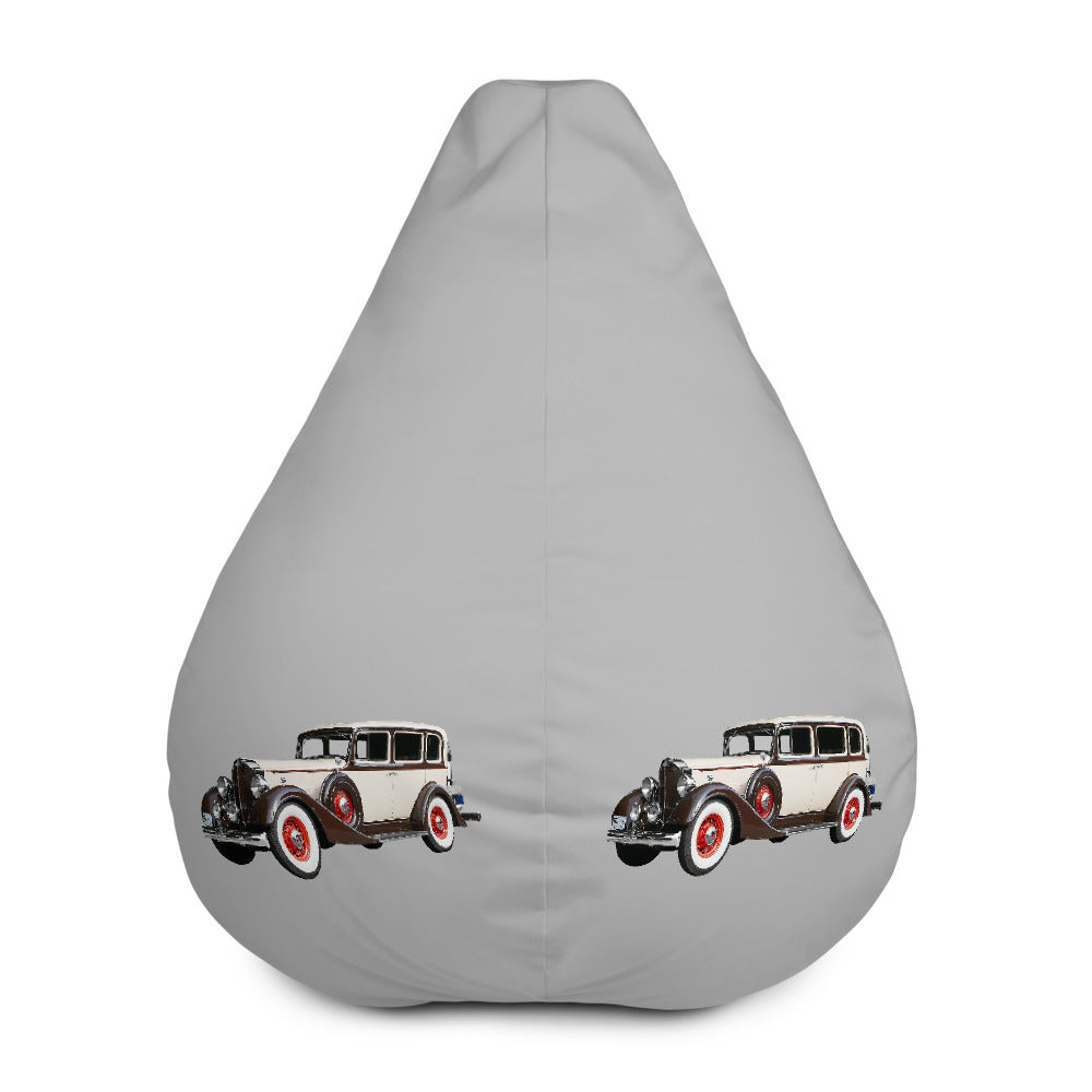 Light Grey Viper CV Epoque Car Bean Bag Chair w/ filling
