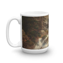 Andreas Achenbach - Ein Fischer inspeziert seinen Fang an einem Wildbach Classic Art Mug
