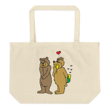 Love Is In The Air Large Organic Tote Bag