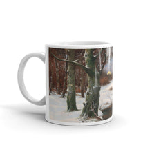 Adolf Kaufmann - Winter Landscape with Rising Moon Classic Art Mug