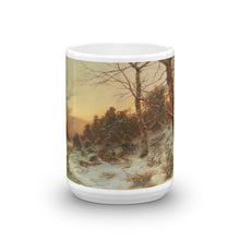 Désiré Thomassin - Woodworkers in a Winter Woodland Classic Art Mug