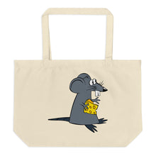 Fancy Cat And Miserable Mouse Large Organic Tote Bag