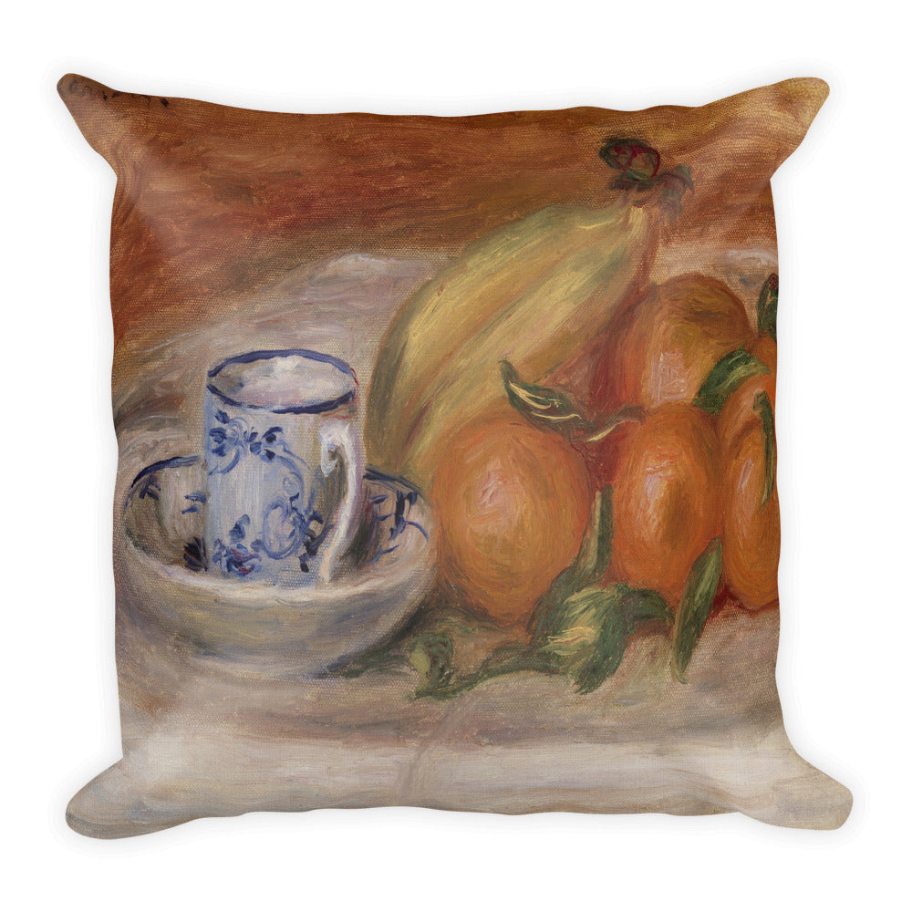 Oranges, Bananas, and Teacup Premium Pillow