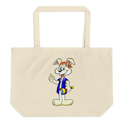 Artist and Common Rabbit Large Organic Tote Bag