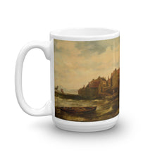 Samuel Bough - Drying sheets at a coastal Scottish hamlet Classic Art Mug