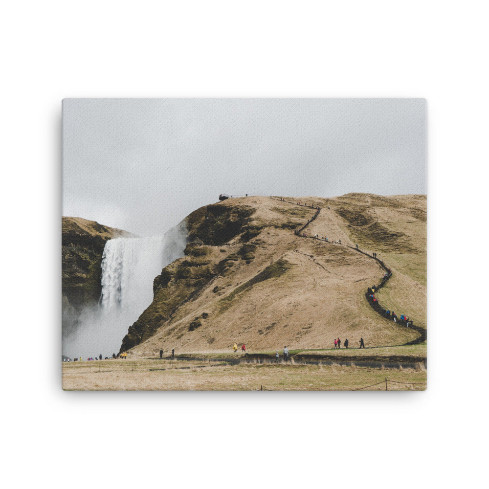 Flatly Hill of Chute Canvas Print