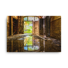 Ruined Yellow Mirror Canvas Print