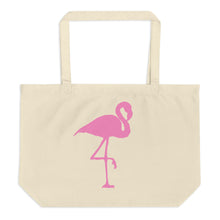 Flamingos Large Organic Tote Bag