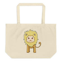 Hairy Lions Large Organic Tote Bag