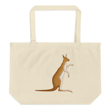 Deer Kangaroo Large Organic Tote Bag