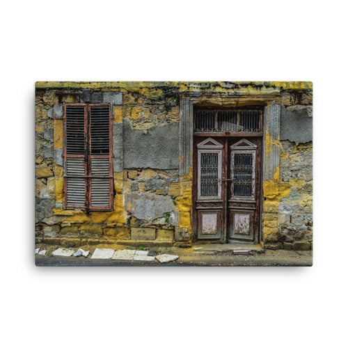 Yellow Time House Canvas Print