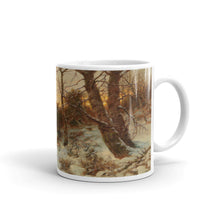 Désiré Thomassin - Woodworkers in a Winter Woodland Classic Art Mug