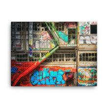 Old Mill Graffiti  Canvas Print