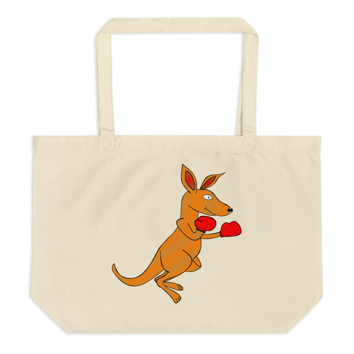 Be Aware of Kangaroo Large Organic Tote Bag