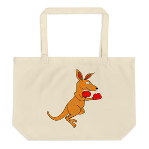 Be Aware of Kangaroo Large Organic Tote Bag