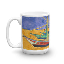 Vincent Van Gogh - Fishing Boats on the Beach Classic Art Mug