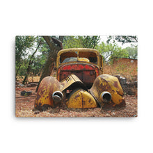 Baloo Yellow Car Canvas Print