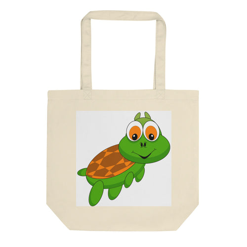 Turtle Goes to Zoo Eco Tote Bag