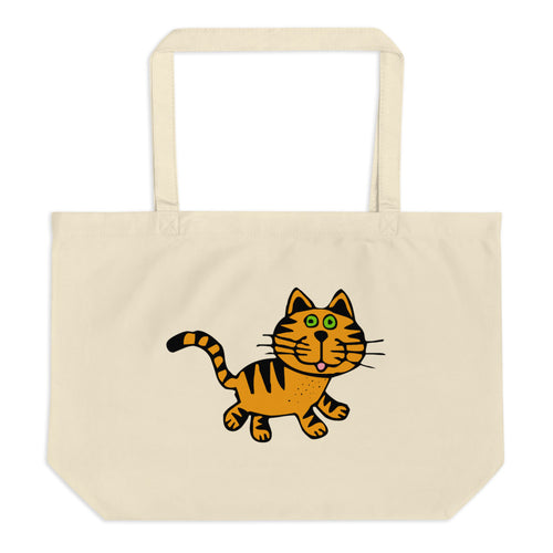 Cats Like Us Large Organic Tote Bag