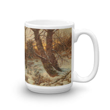 Désiré Thomassin - Woodworkers in a Winter Woodland Classic Art Mug