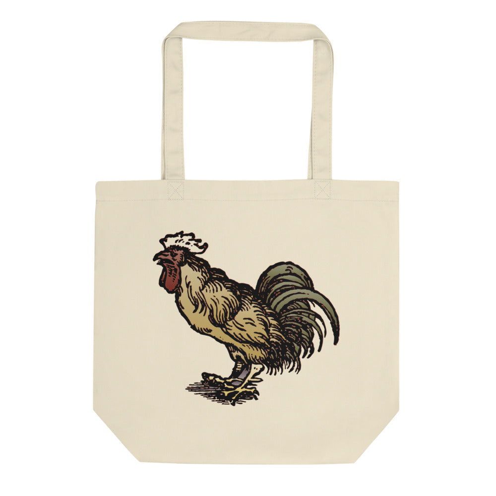Rooster and Hen Eco Tote Bag
