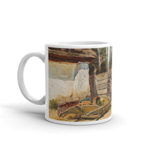 Anton Schrödl - In the Farmhouse Garden Classic Art Mug