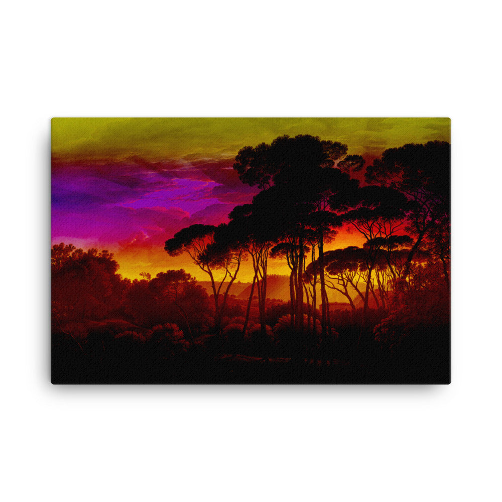 Italian landscape Remastered Art Canvas