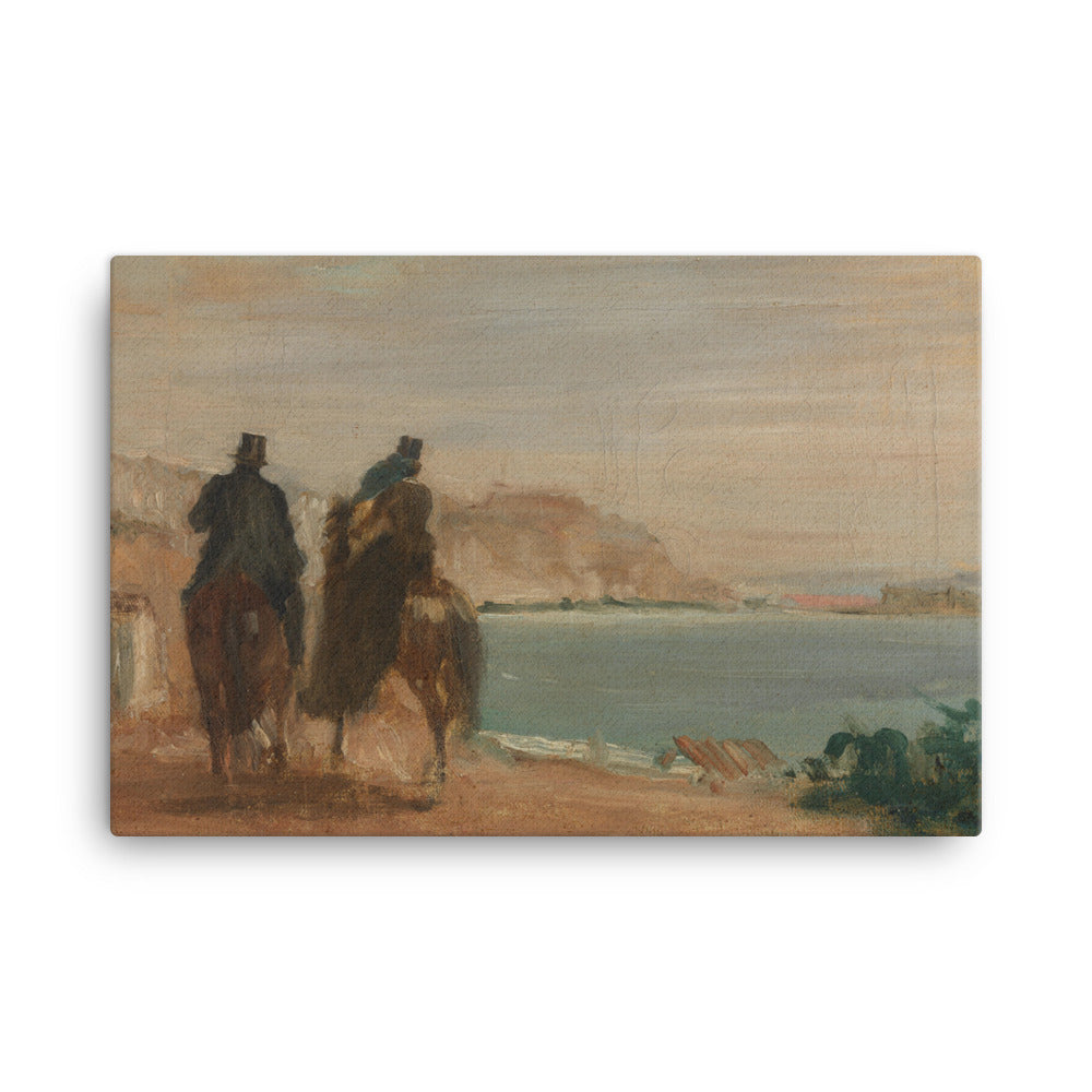 Promenade beside the Sea Classic Art Canvas