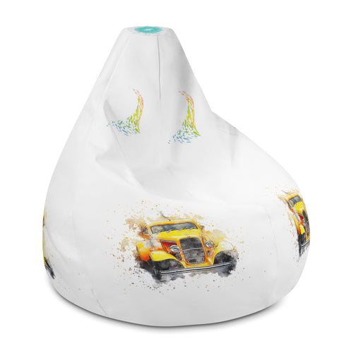 Henrika The Yellow Epoque Car Bean Bag Chair w/ filling