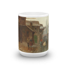 Anton Doll - Winter Amusements with a Town in the background Classic Art Mug