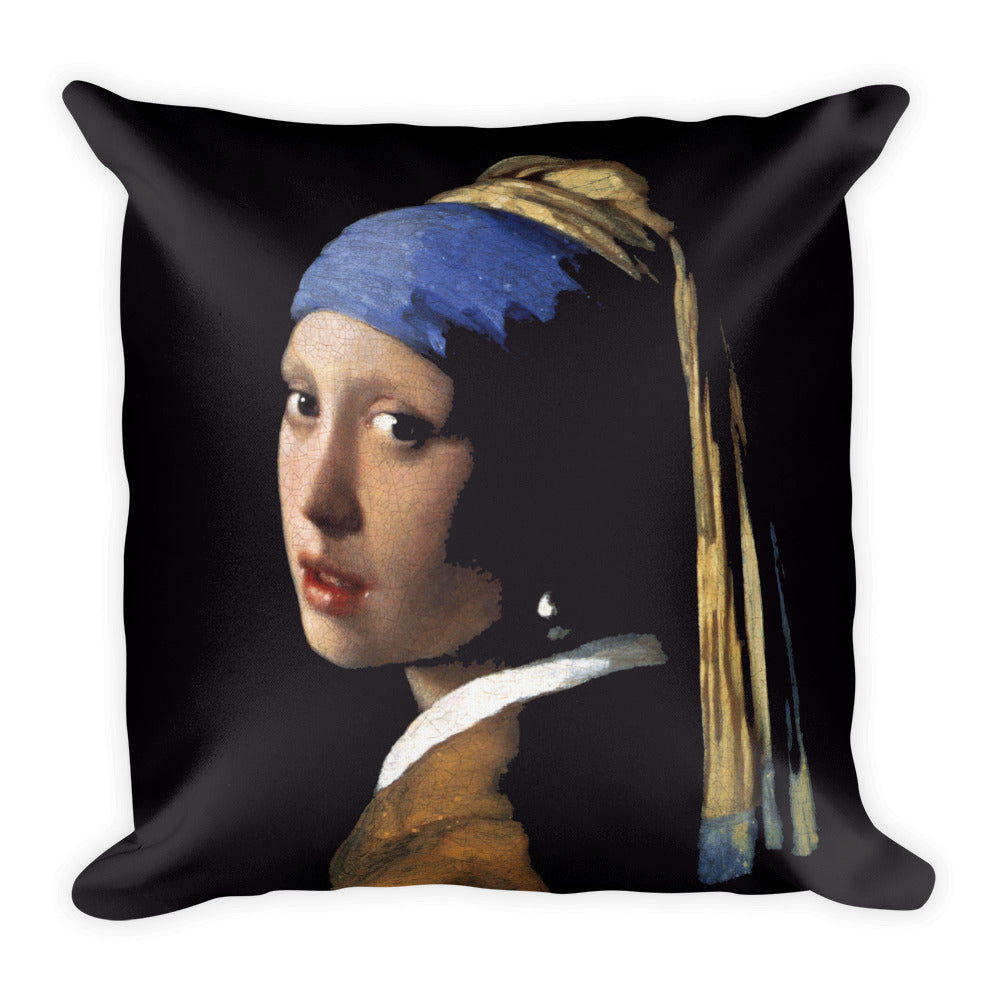 The Girl With The Pearl Earring Premium Pillow