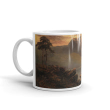 Alfred de Bréanski - Mountain lake landscape in evening mood Classic Art Mug