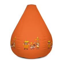 Three Musicians Orange Bean Bag Chair w/ filling