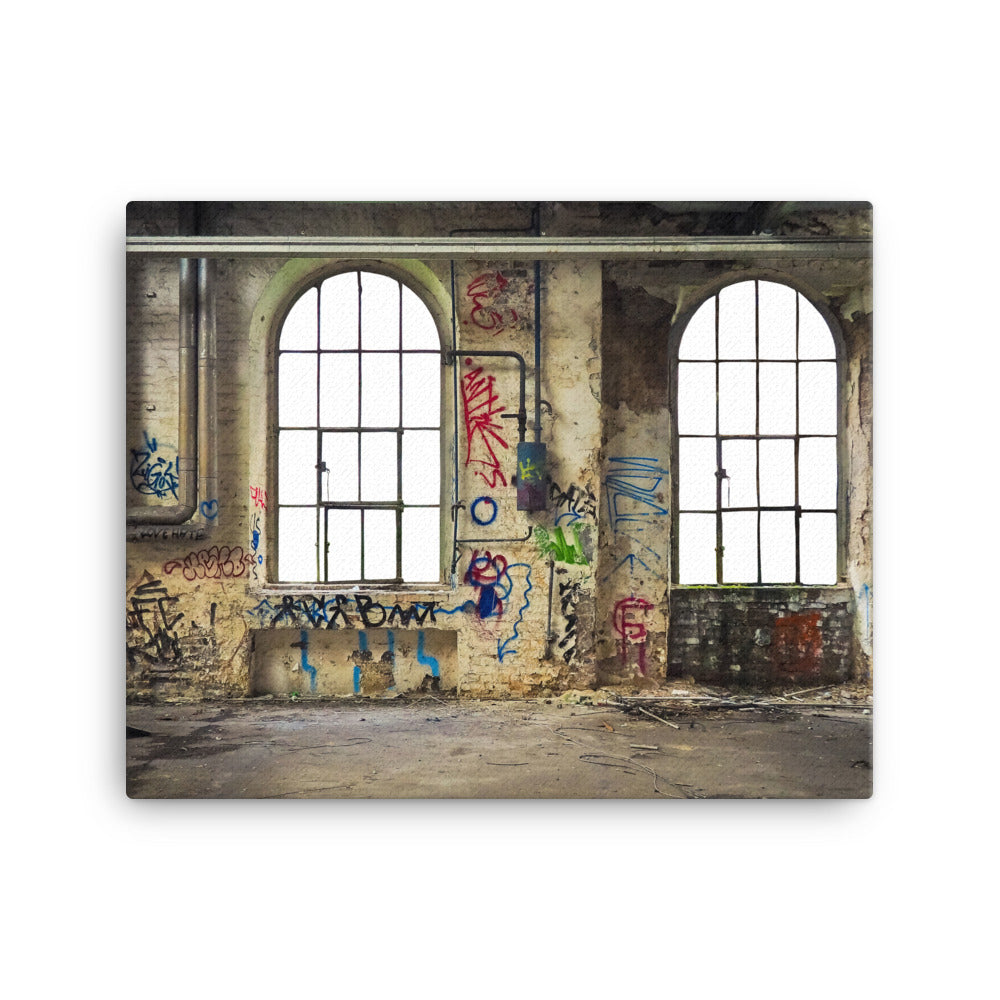Graffitti Architecture Canvas Print