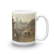 Anton Doll - Winter Amusements with a Town in the background Classic Art Mug