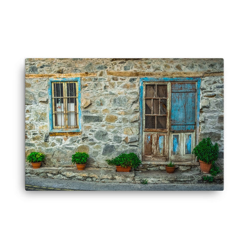 Clean Stone House Canvas Print