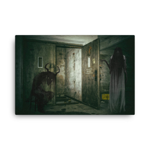 Creepy House Canvas Print